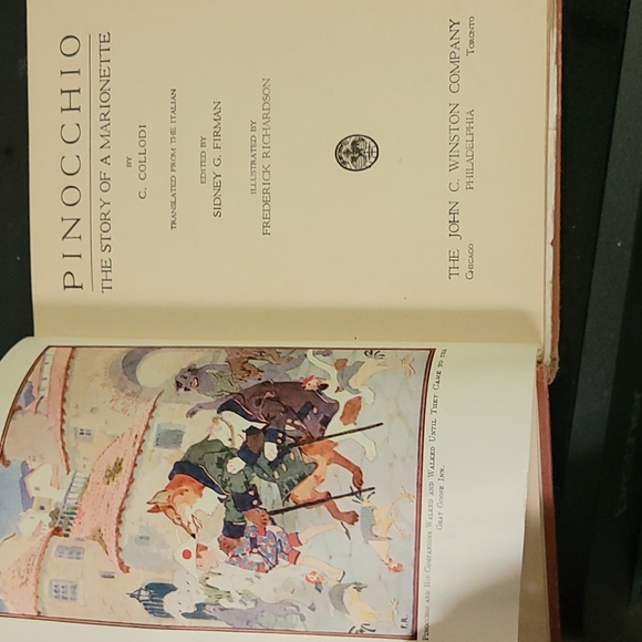 Pinocchio book old Antique - Picture 2 of 2
